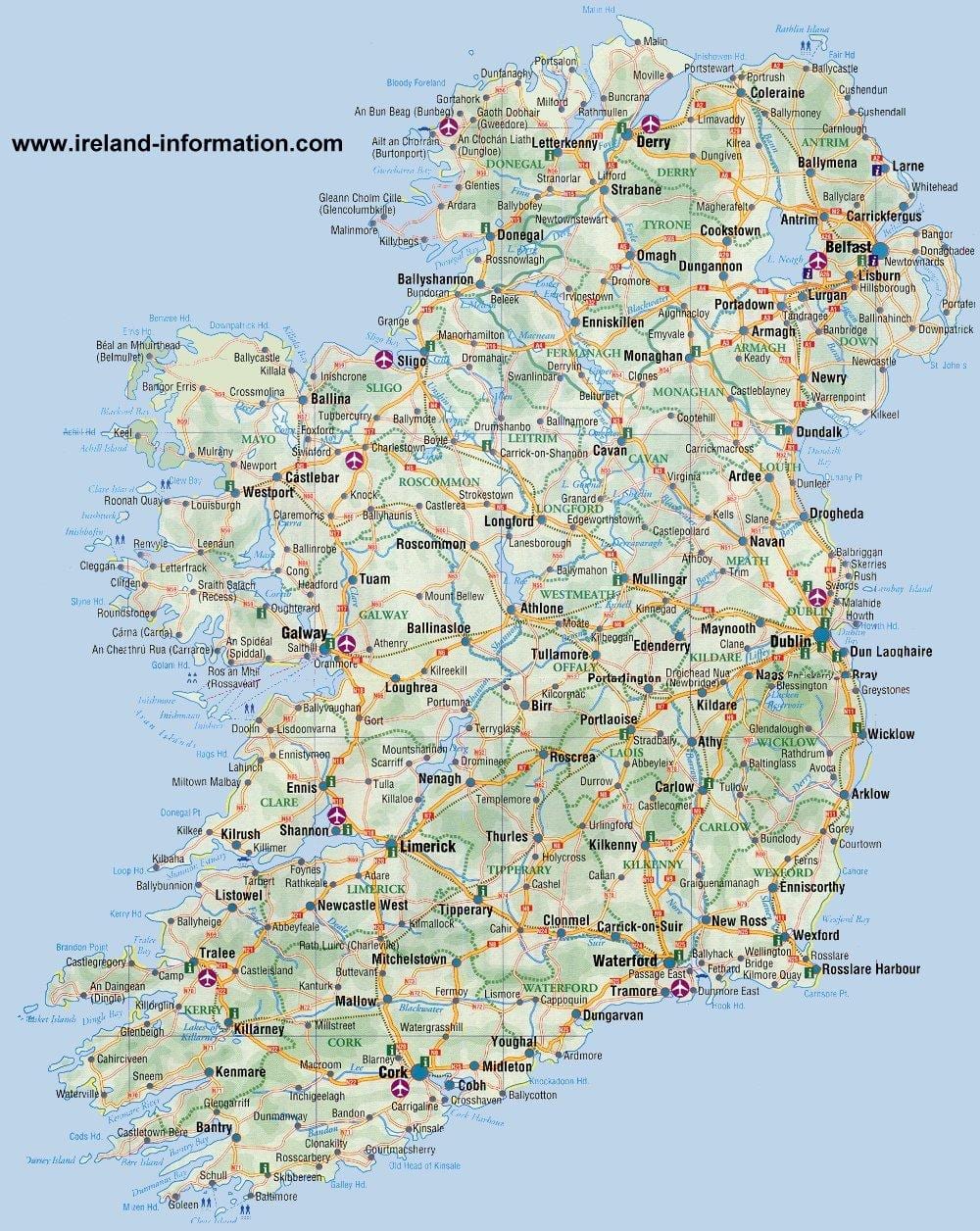 mapa da blackrock irlanda