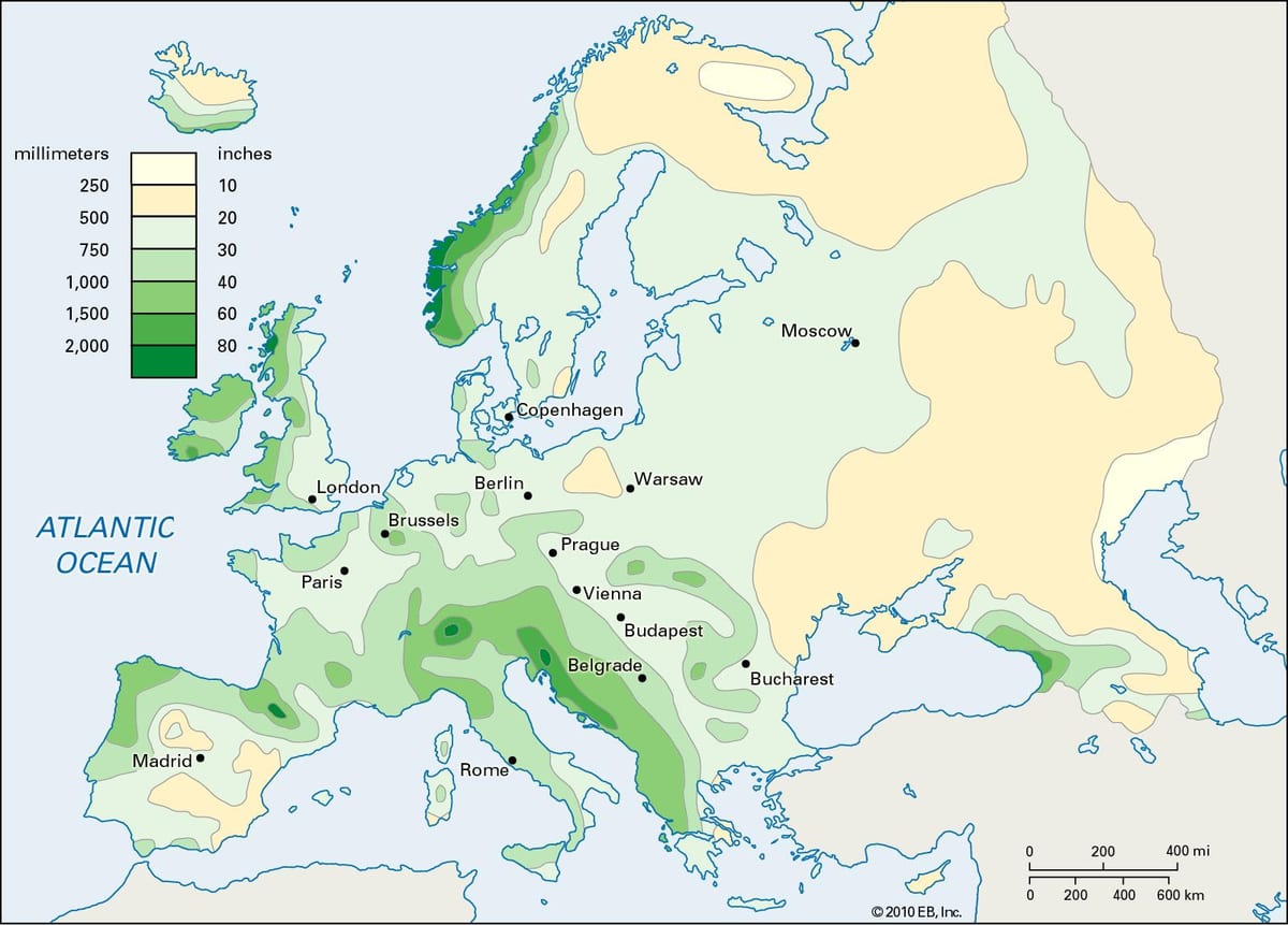 chuva mapa de irlanda