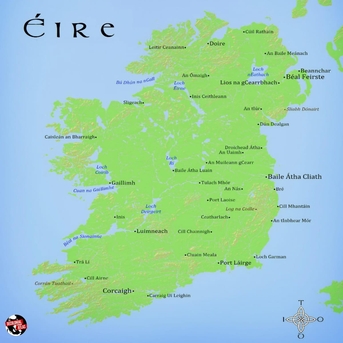 mapa da irlanda