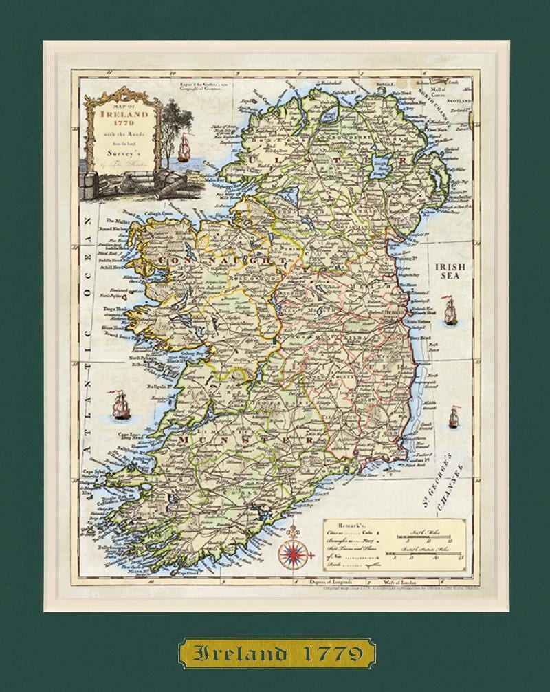 mapa de pacotes mapa da irlanda