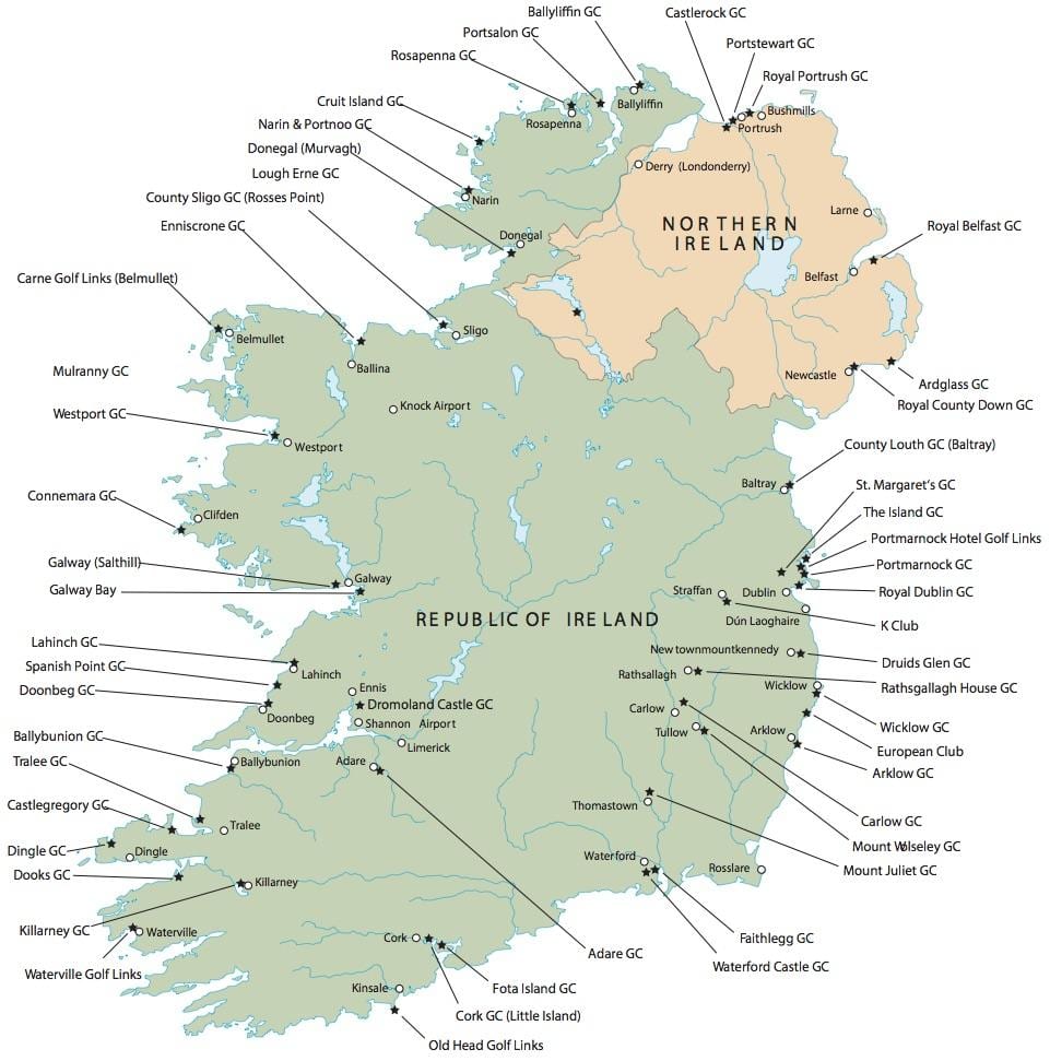 melhor mapa de irlanda