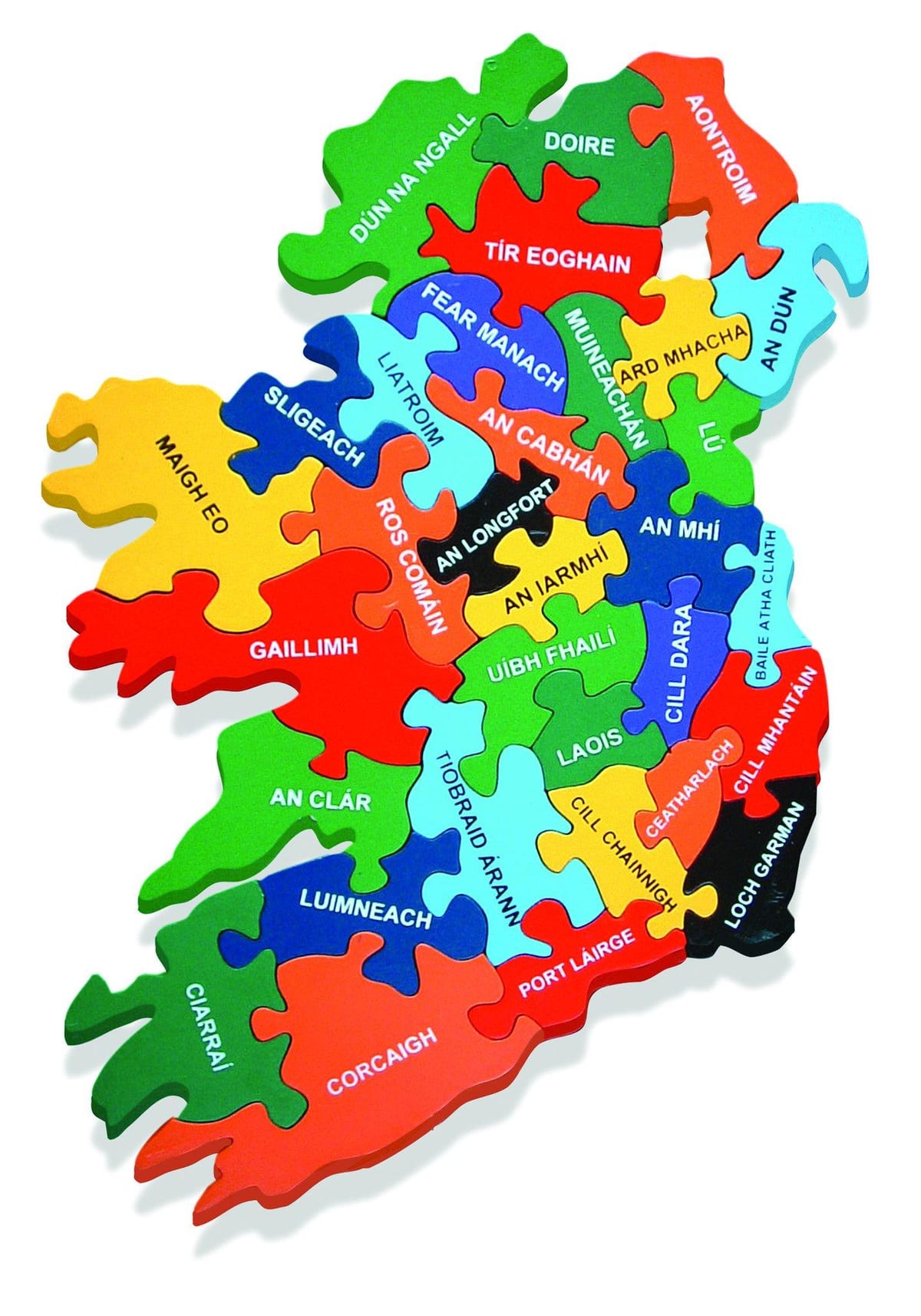 mapa da mapa da irlanda em gaélico