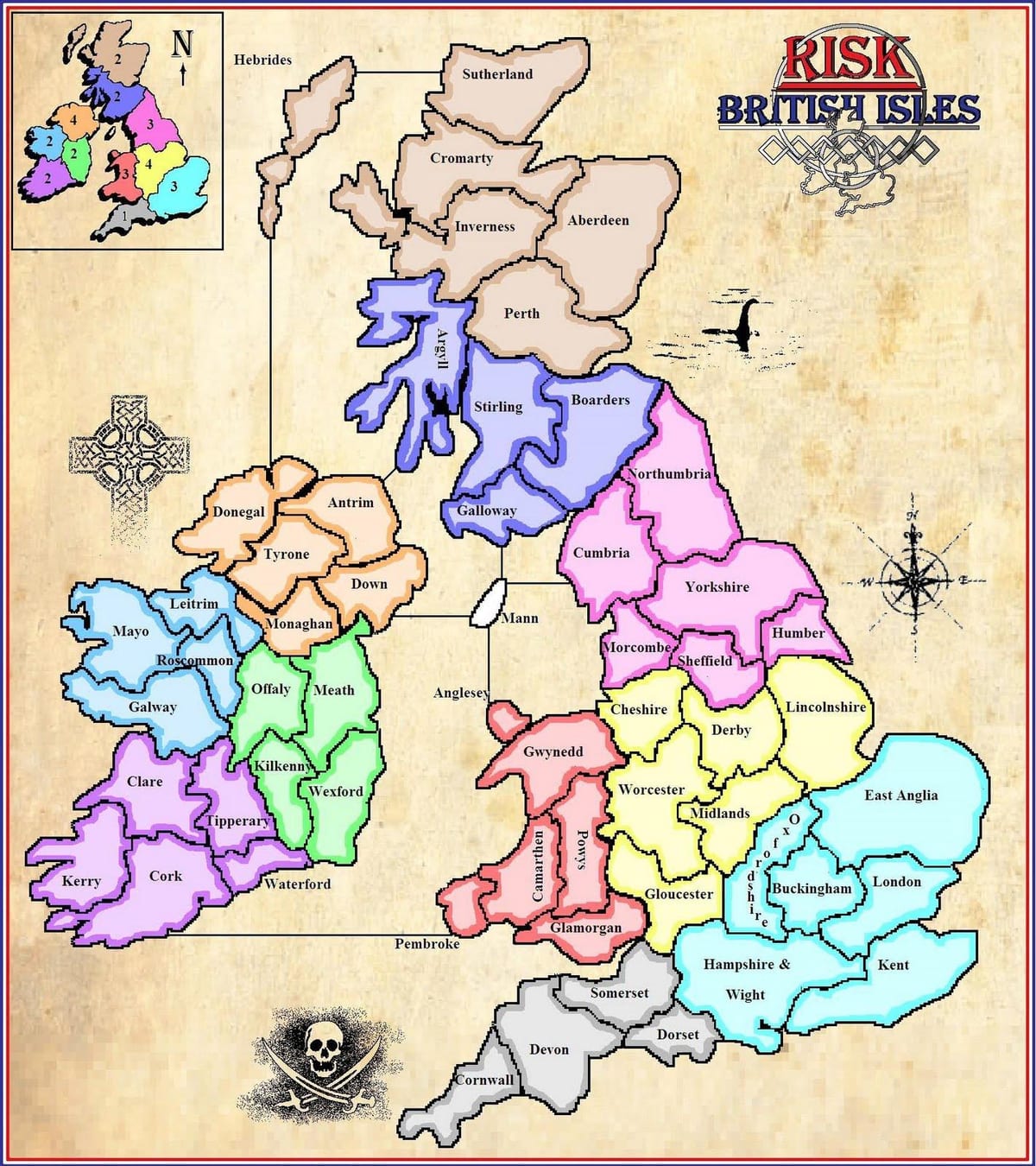 mapa da mapa da irlanda jogo