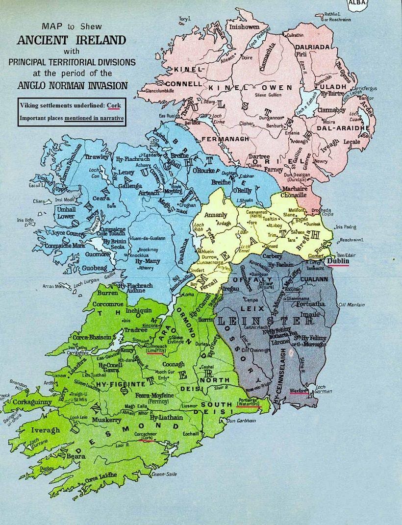 mapa de megalítico irlanda 