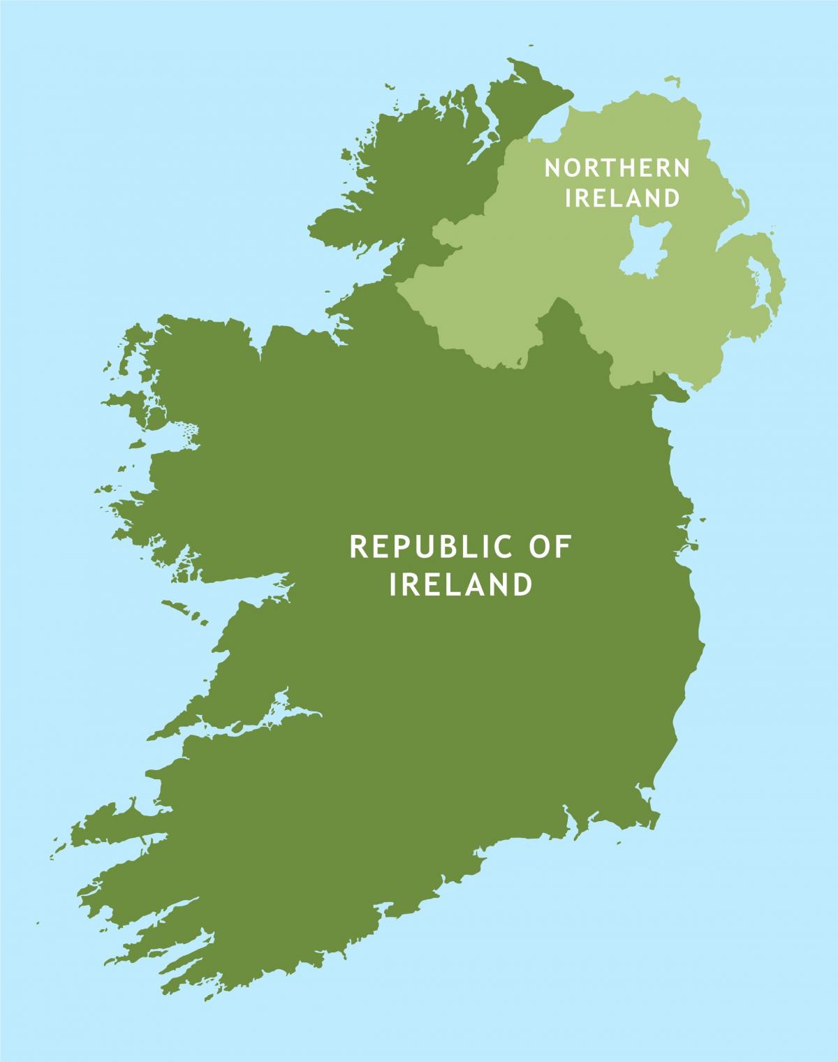 mapa de estradas de república da irlanda