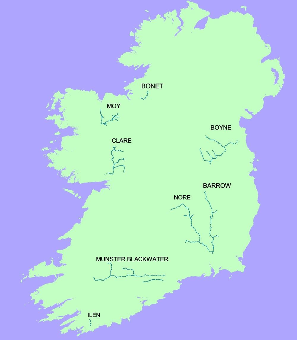 mapa do rio blackwater irlanda