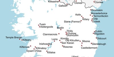 Irlanda passeios mapa