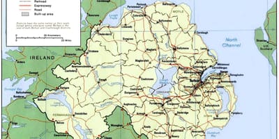 Mapa de n irlanda