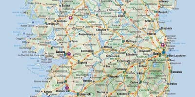 Mapa da blackrock irlanda