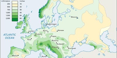 Chuva mapa de irlanda