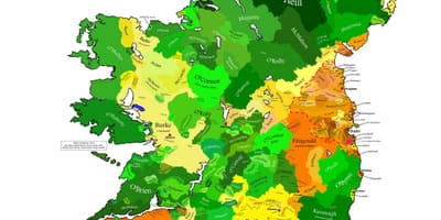 Mapa do clã mapa da irlanda