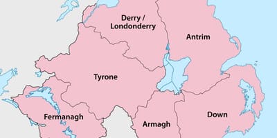 Para baixo irlanda mapa