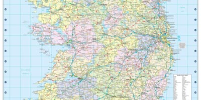 Mapa de distância mapa de irlanda