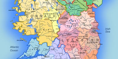 Grande mapa detalhado da irlanda