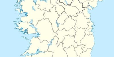 Mapa de ilhas de irlanda