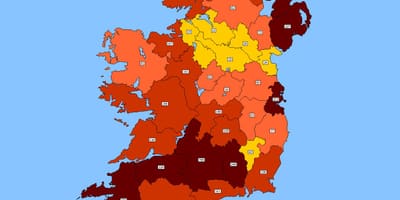 Mapa da irlanda código postal