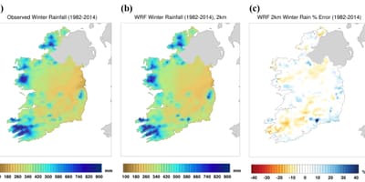 Mapa da irlanda do clima