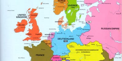Mapa da irlanda e europa
