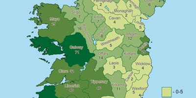 Mapa da irlanda geografia 
