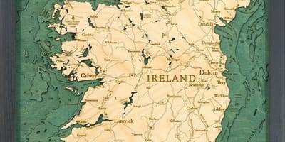 Mapa da irlanda mapa de arte