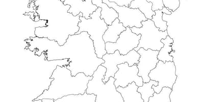 Irlanda contorno do mapa