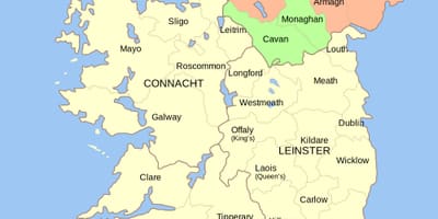 Mapa da irlanda marcos