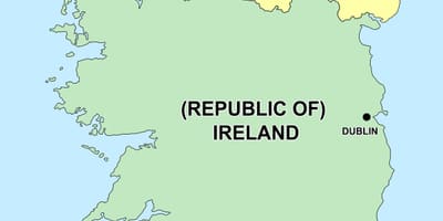  mapa da irlanda do norte e república da irlanda