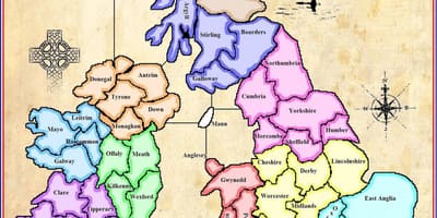 Mapa da mapa da irlanda jogo