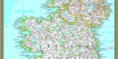 Mapa da national geographic mapa da irlanda