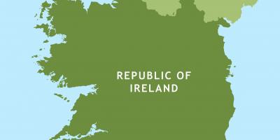 Mapa de estradas de república da irlanda