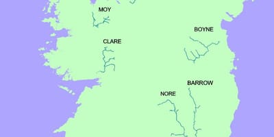 Mapa do rio blackwater irlanda